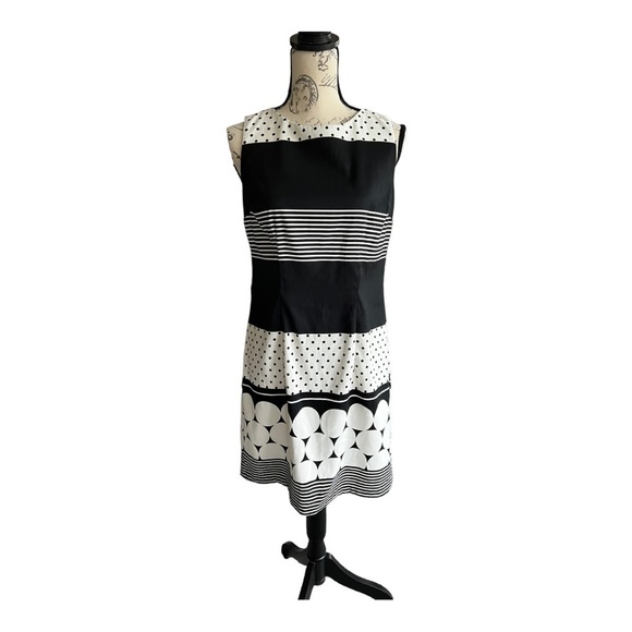 ALYX Black and White Sleeveless Shift Dress size 8 - Picture 2 of 11